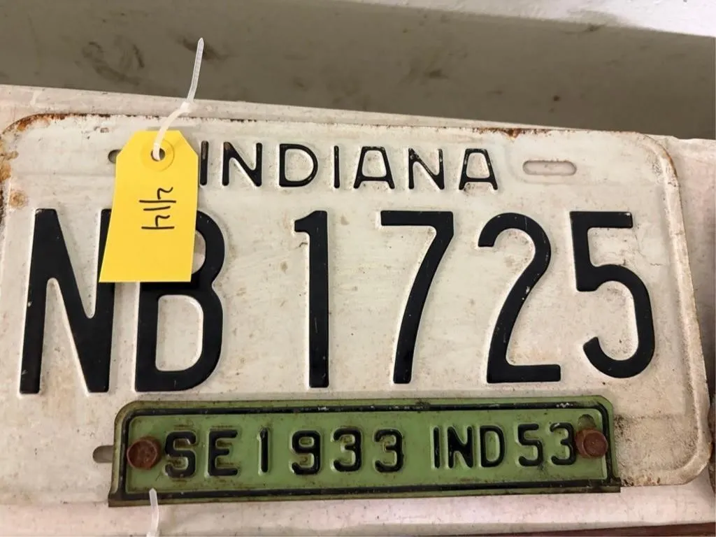 Indiana License Plate