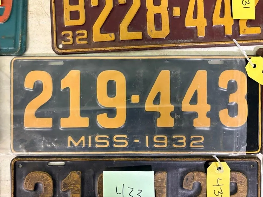 Miss-1932 License Plate
