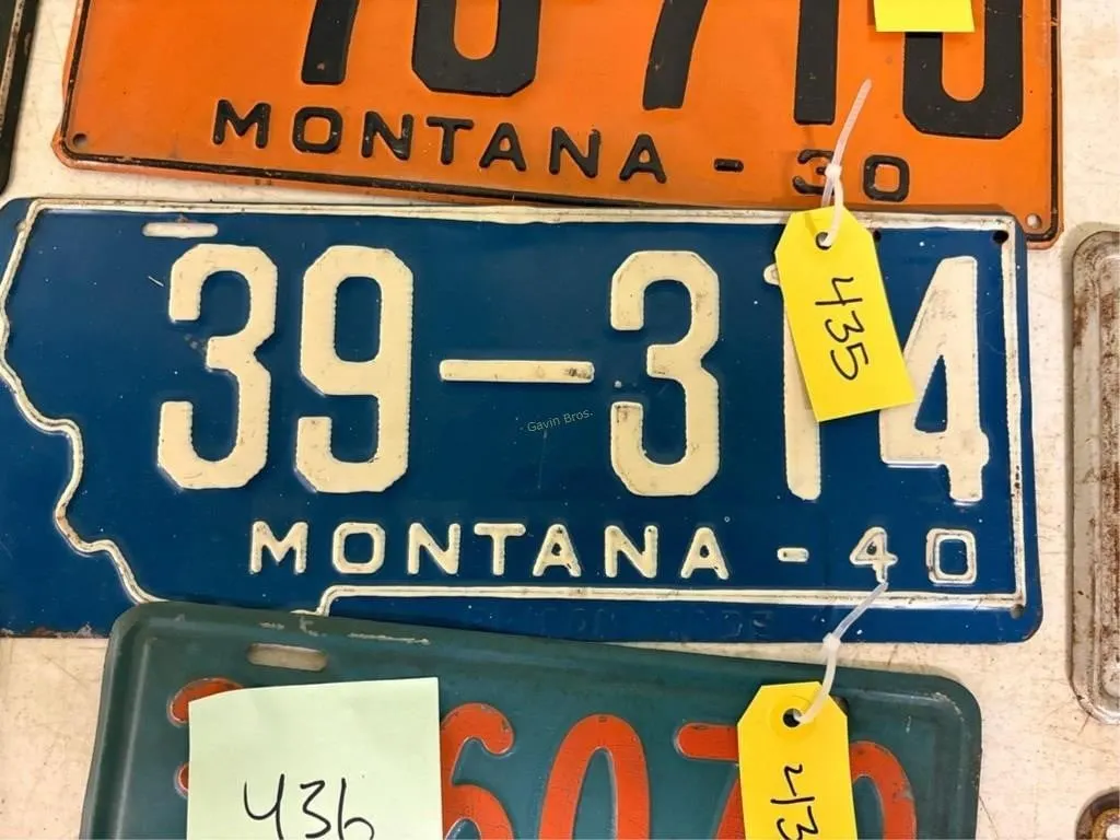 Montana 1940 License Plate