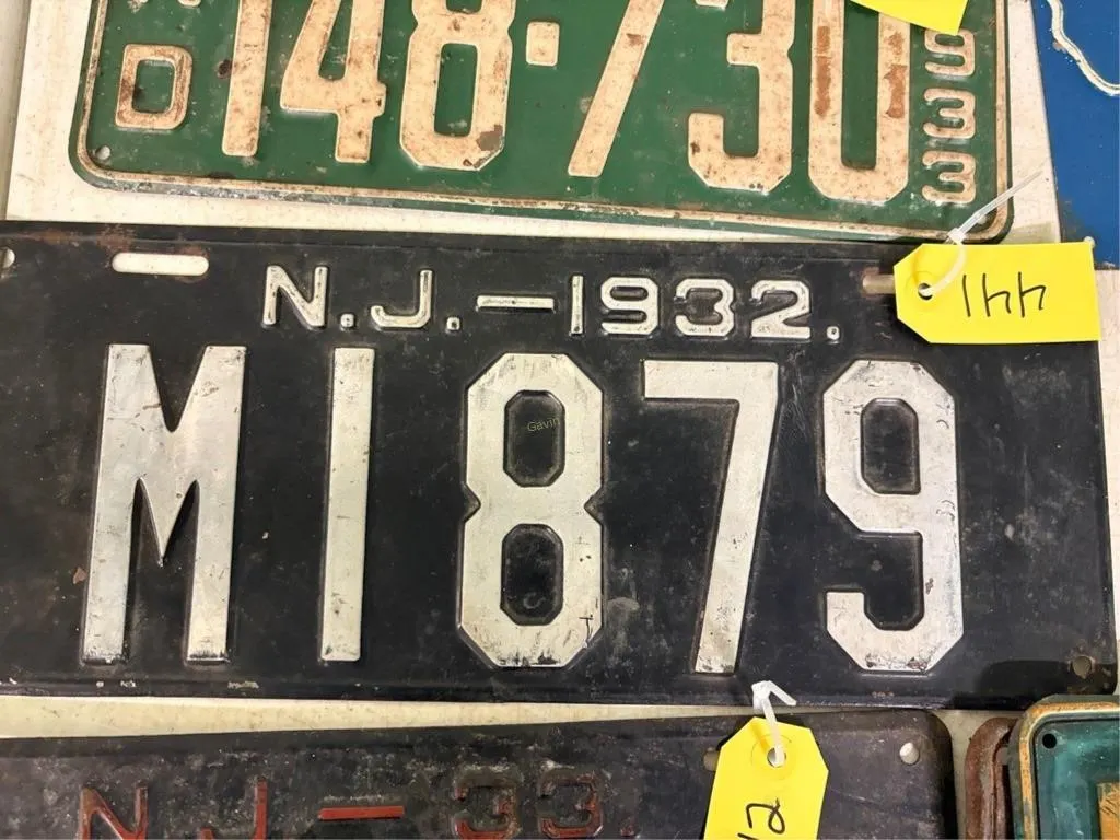 N.J. - 1932 License Plate