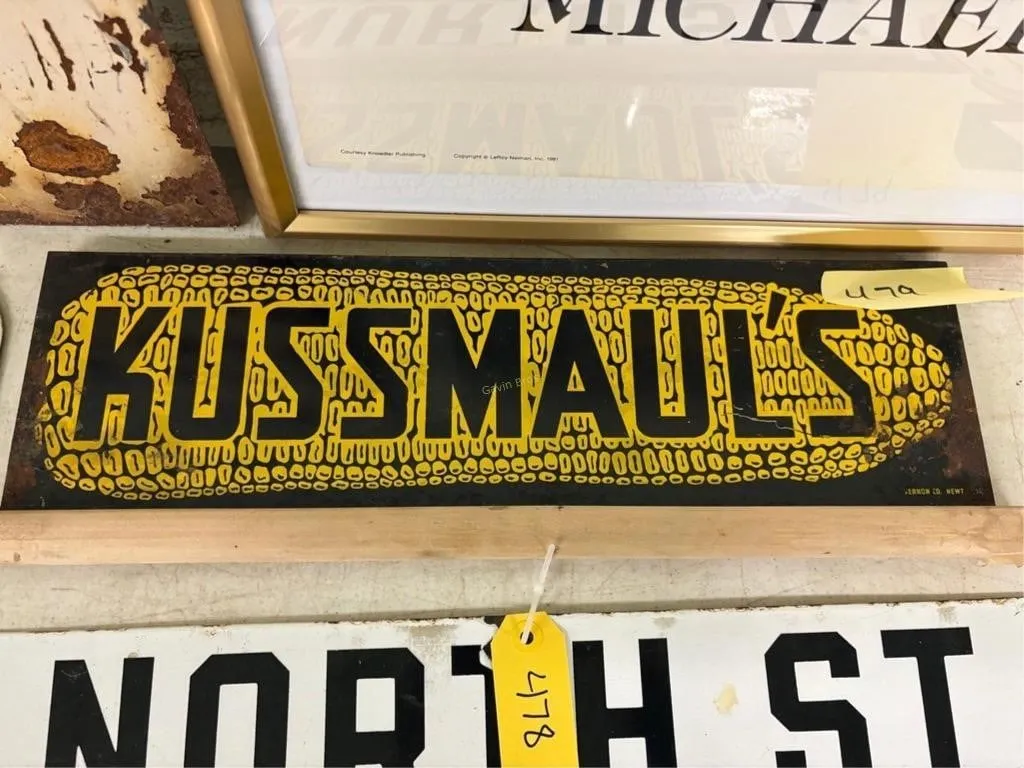 Kussmaul's Corn Double Sided Sign