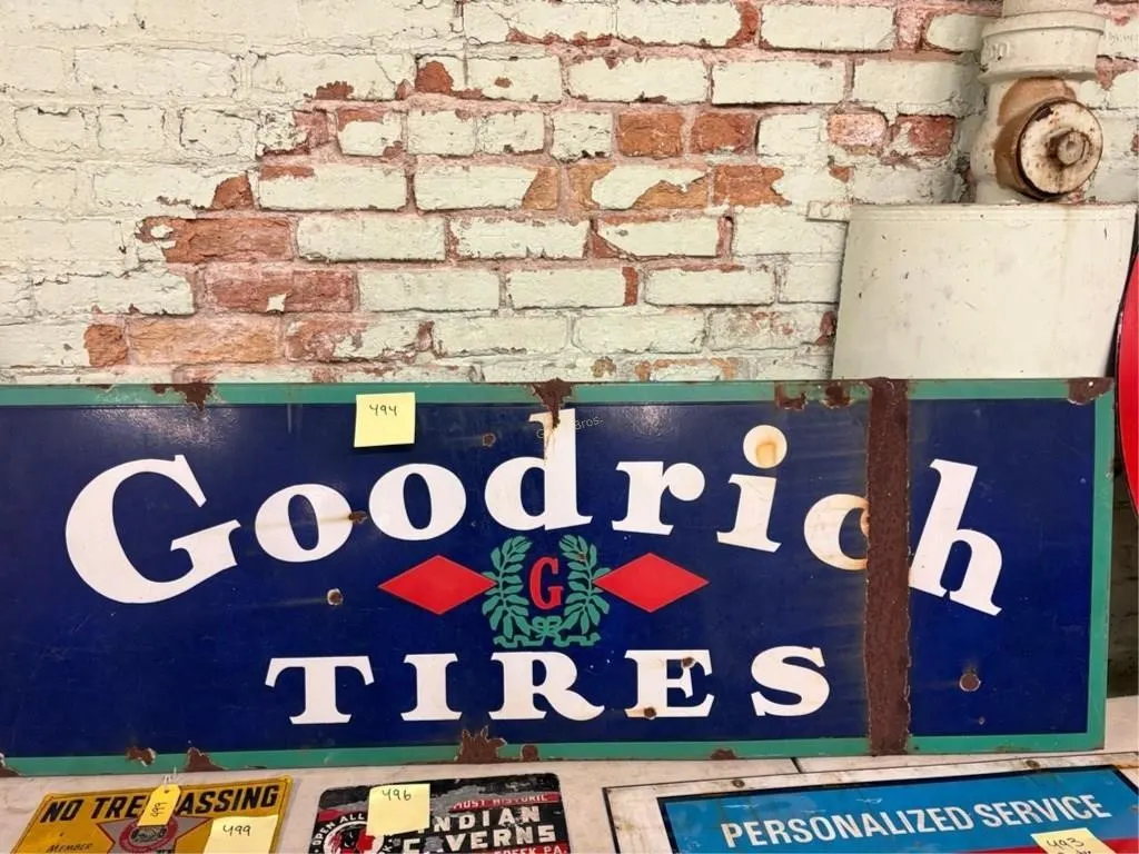 Goodrich Tires Metal Sign
