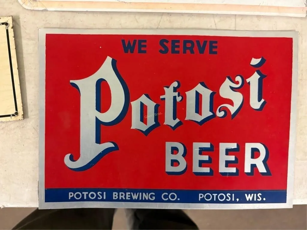 Potosi Beer Metal Sign