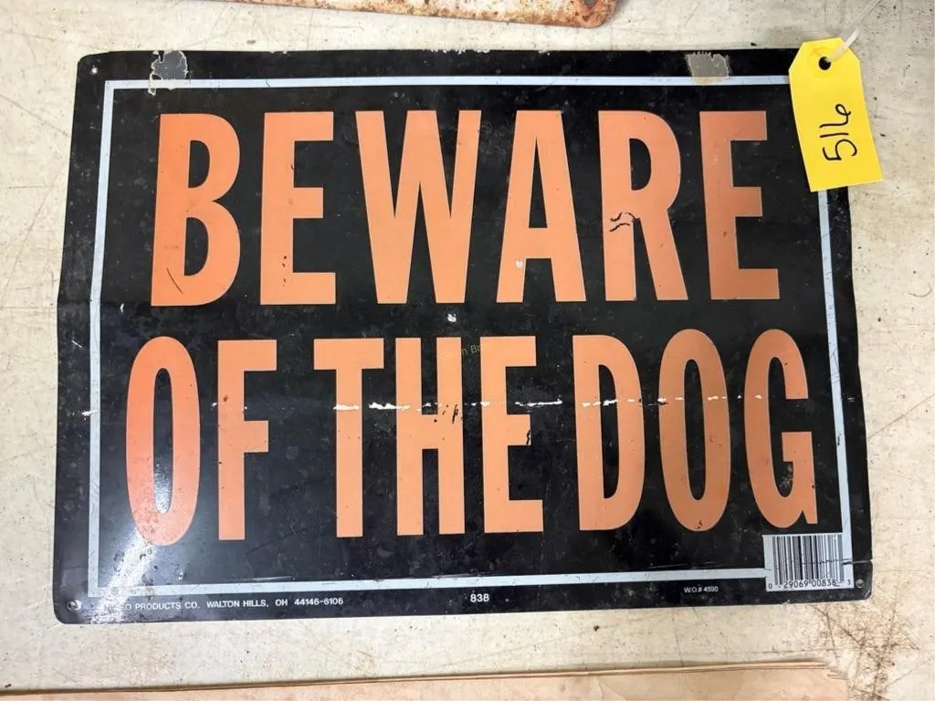 Beware of the Dog Sign