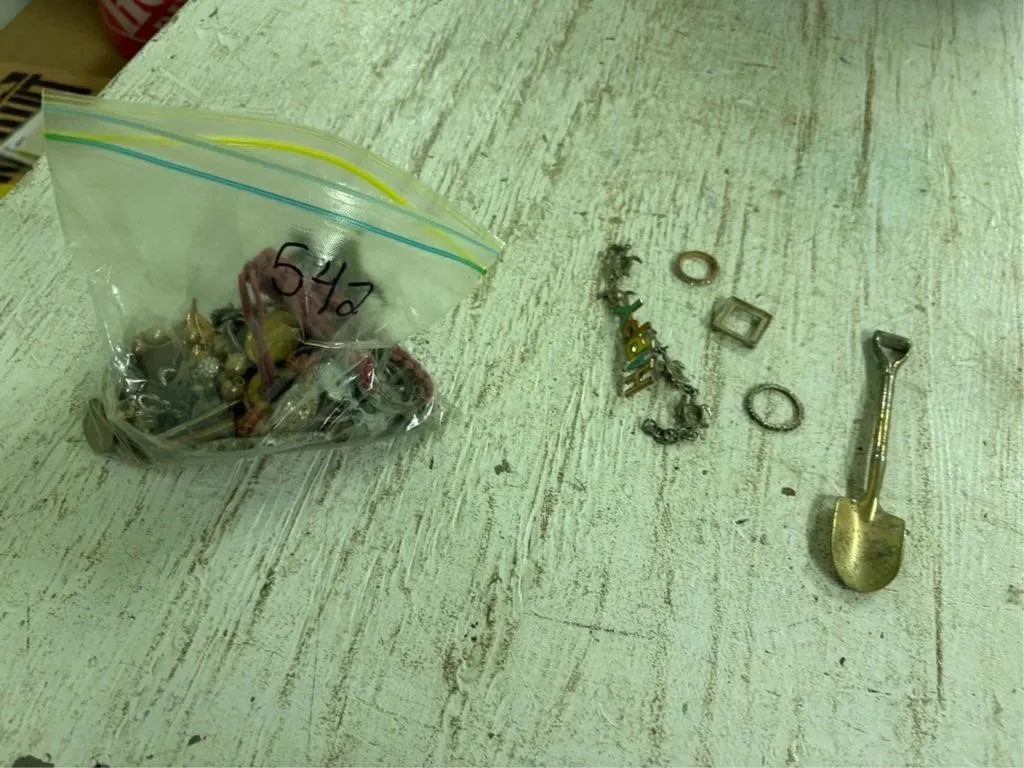 Bag of Misc Jewelry, Coins & other
