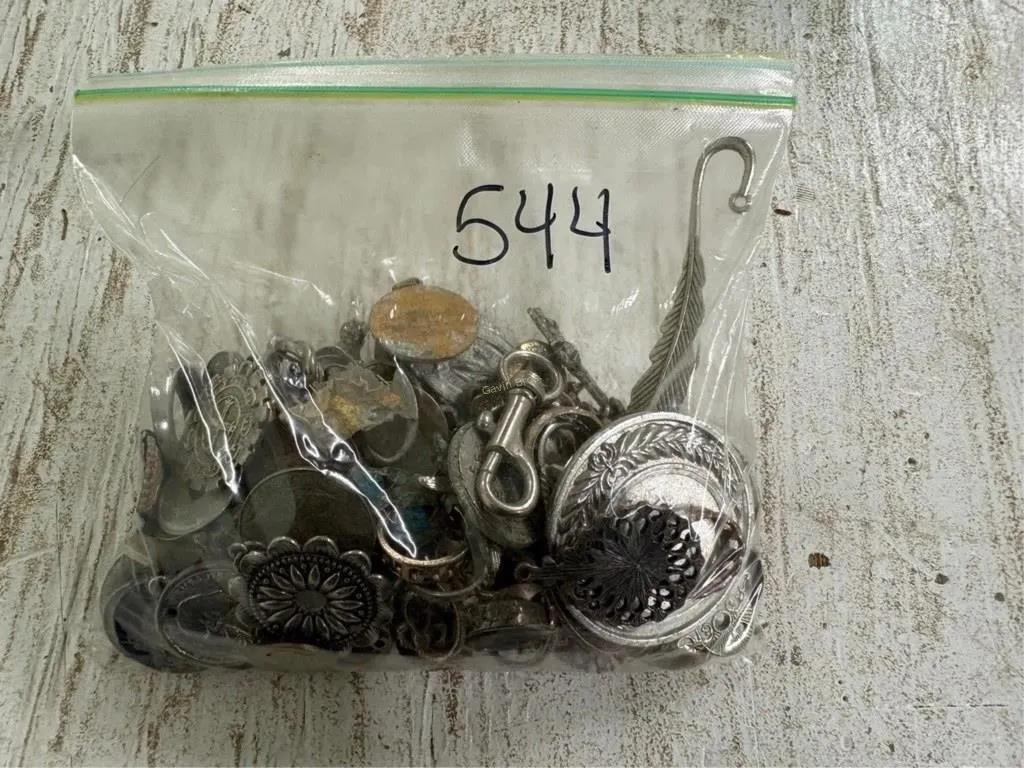 Bag of Misc Jewelry, Coins & other