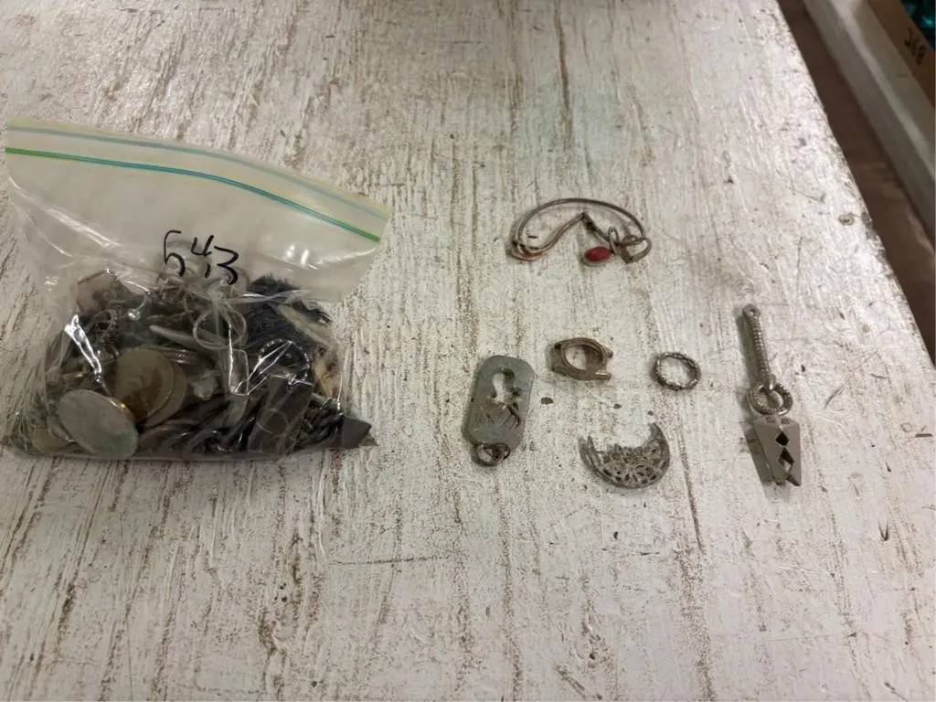 Bag of Misc Jewelry, Coins & other