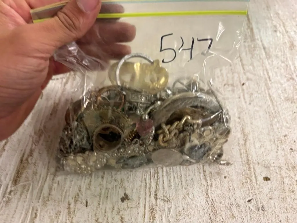 Bag of Misc Jewelry, Coins & other