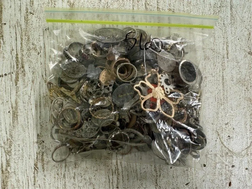 Bag of Misc Jewelry, Coins & other