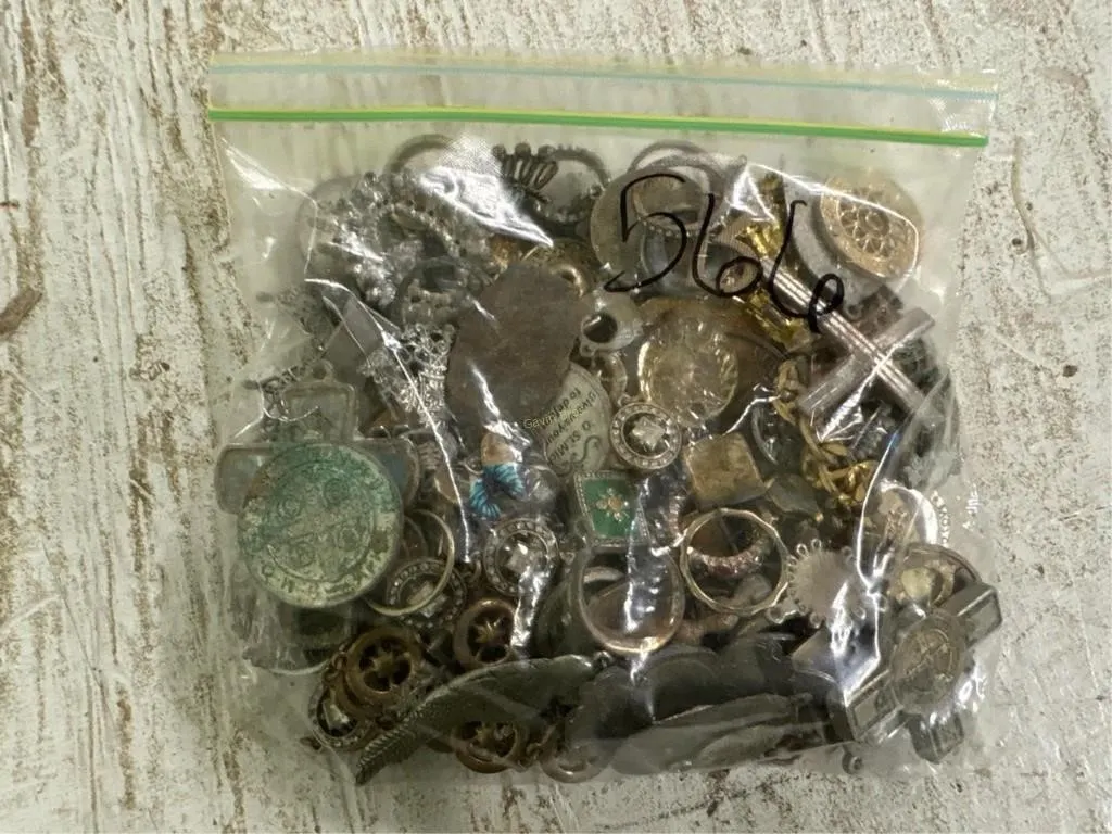 Bag of Misc Jewelry, Coins & other