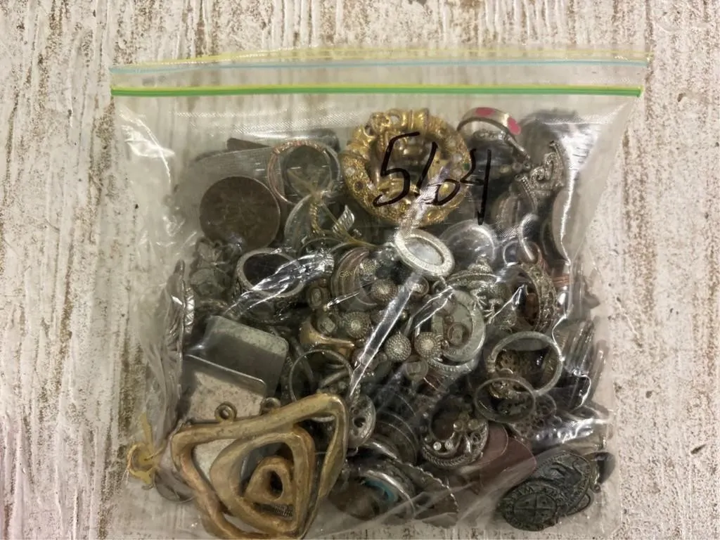 Bag of Misc Jewelry, Coins & other