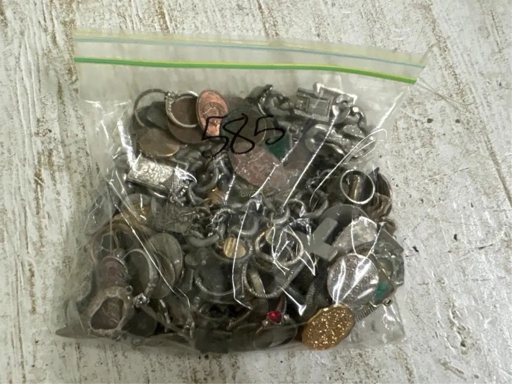 Bag of Misc Jewelry, Coins & other