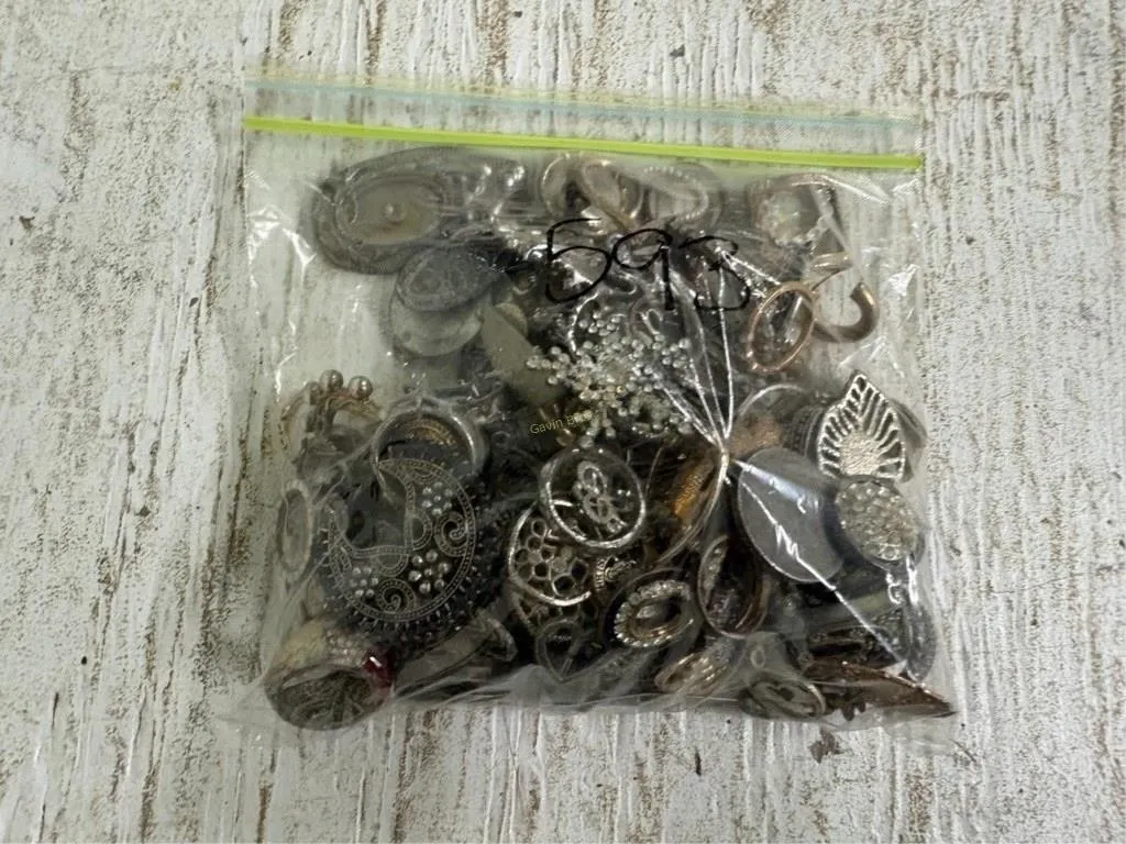 Bag of Misc Jewelry, Coins & other