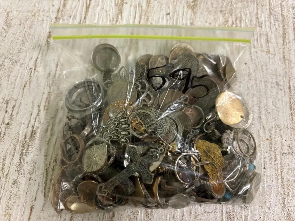Bag of Misc Jewelry, Coins & other