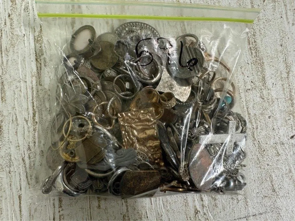 Bag of Misc Jewelry, Coins & other
