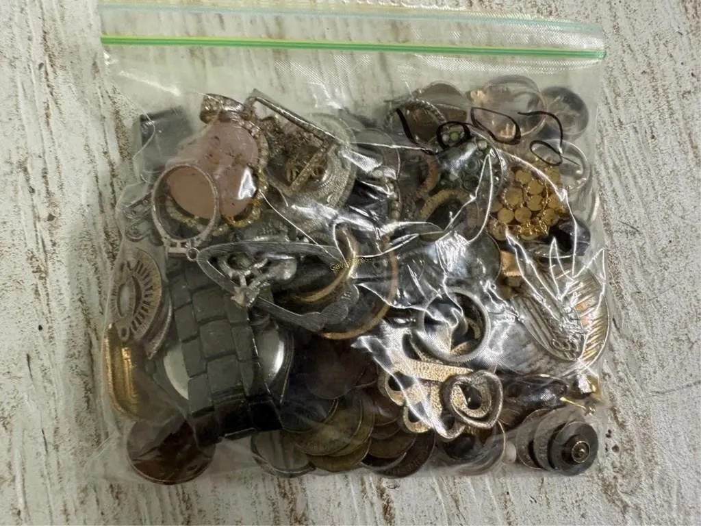Bag of Misc Jewelry, Coins & other