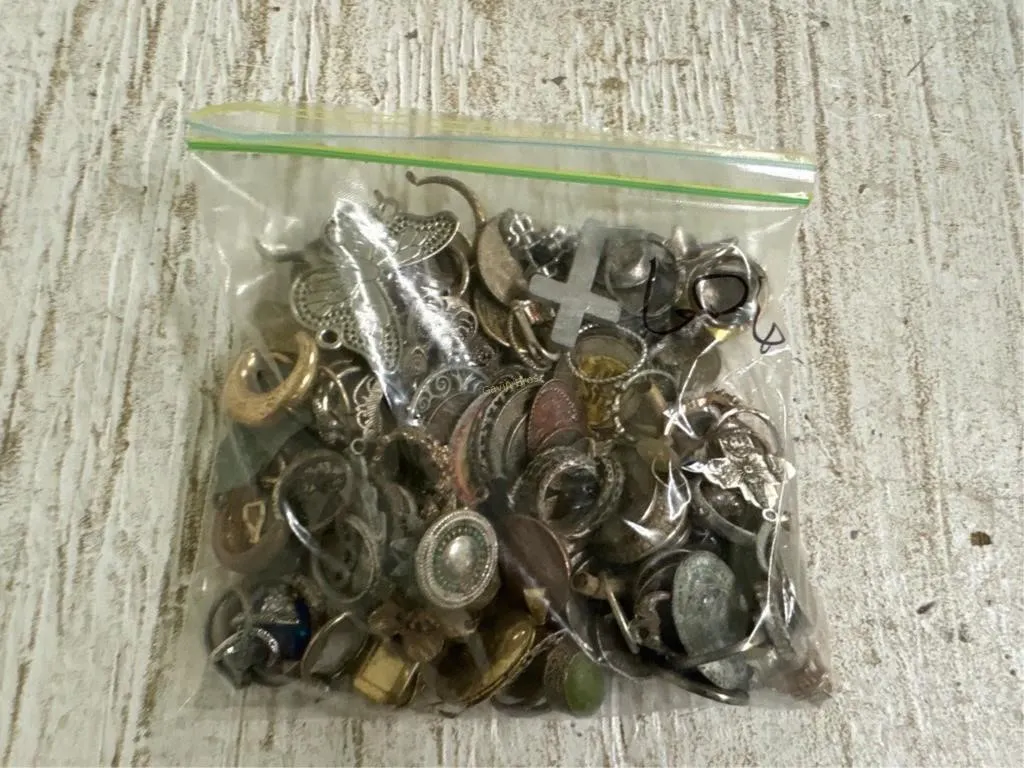 Bag of Misc Jewelry, Coins & other