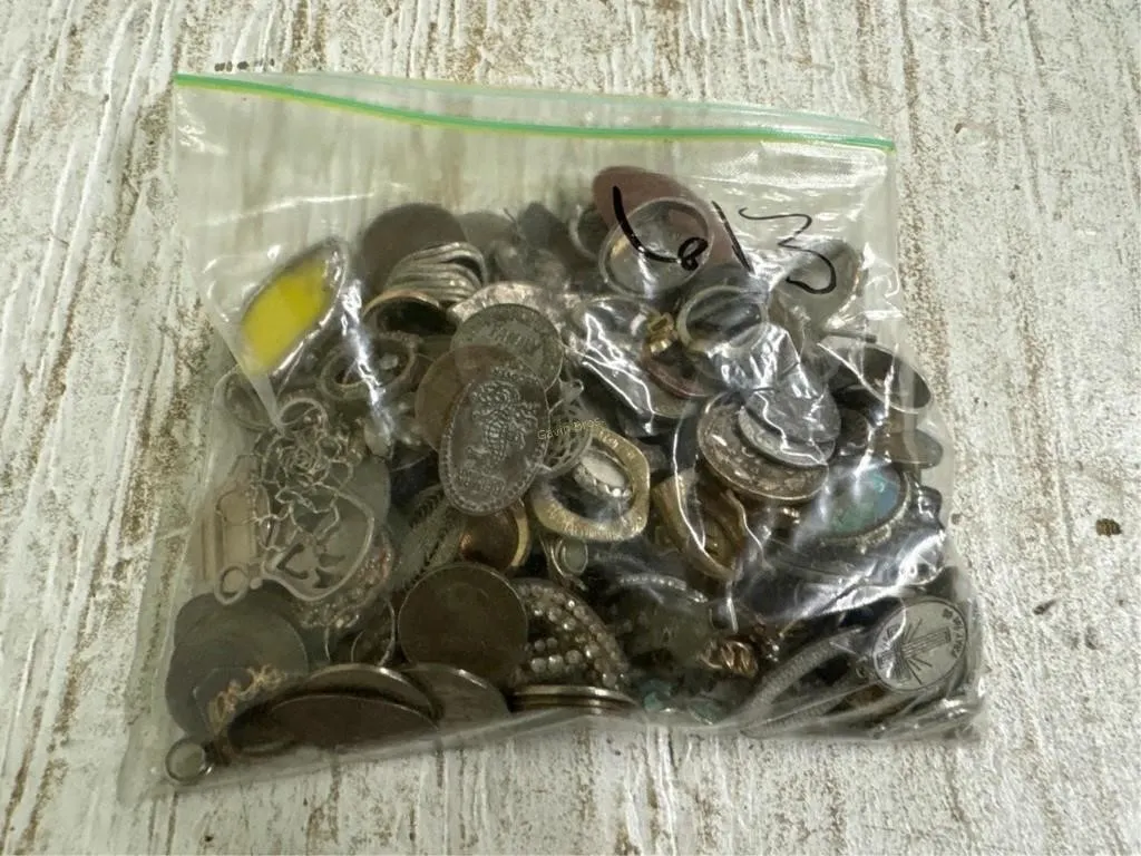 Bag of Misc Jewelry, Coins & other
