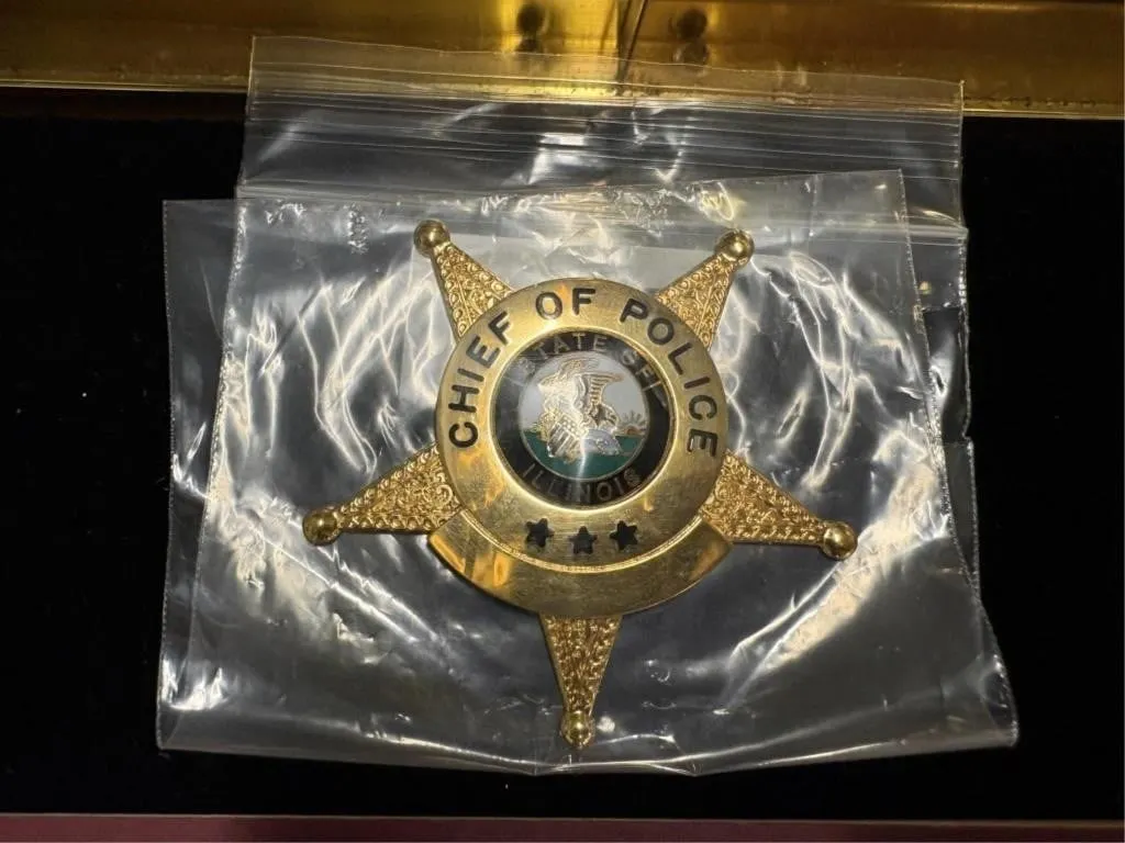 State of Illinois Chief of Police Badge