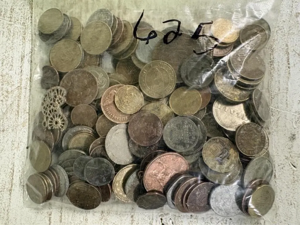 Unsearched bags of misc coins