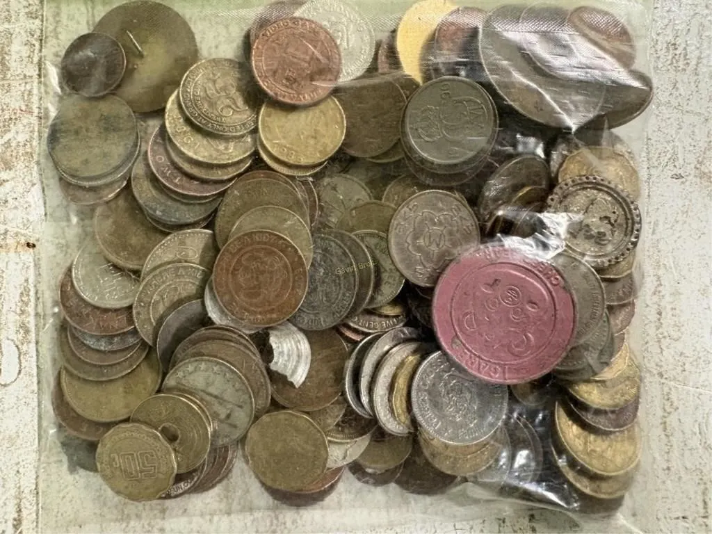 Unsearched bags of misc coins