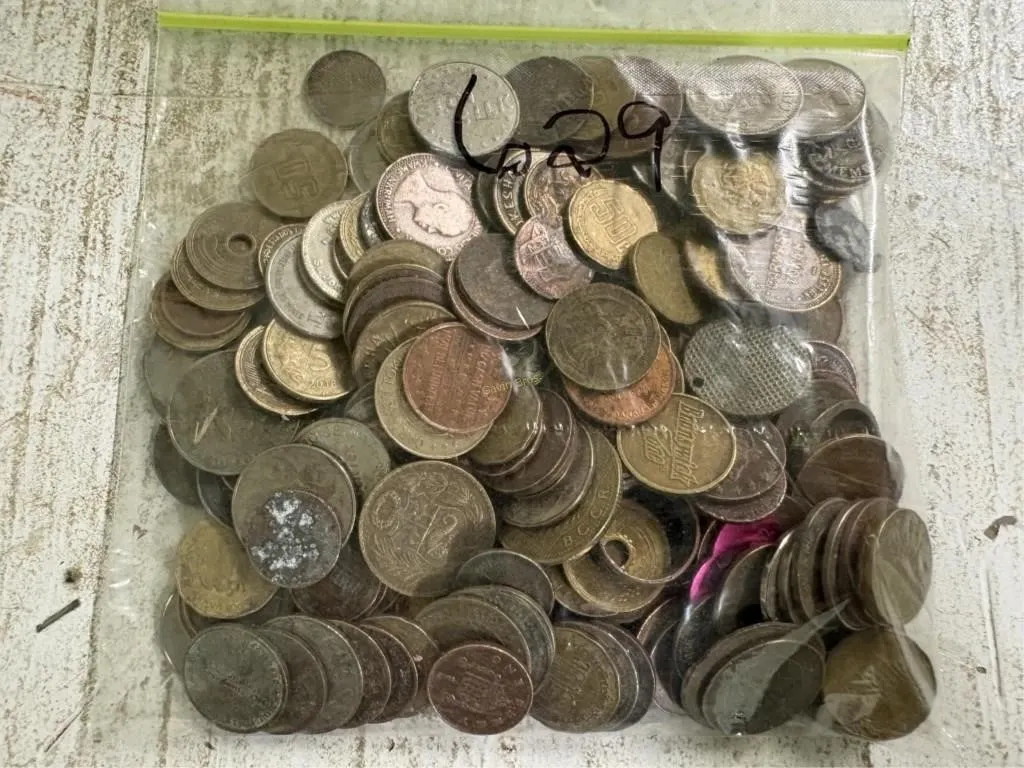 Unsearched bags of misc coins