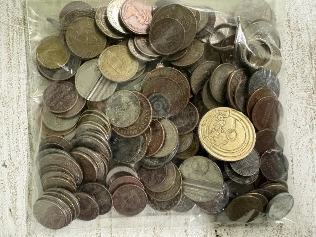 Unsearched bags of misc coins