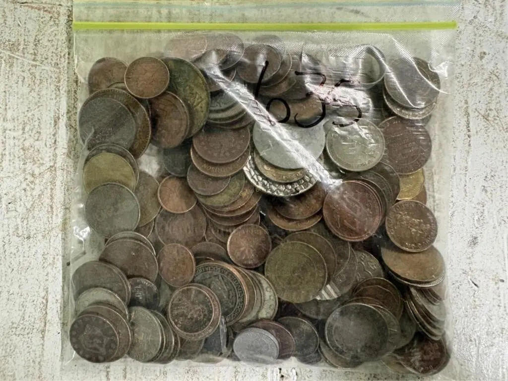 Unsearched bags of misc coins