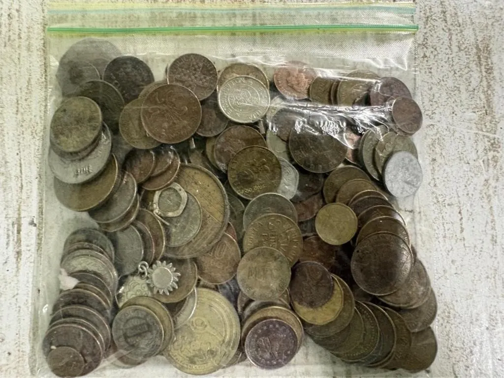 Unsearched bags of misc coins