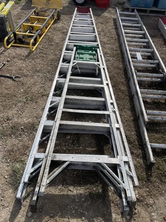 2 Aluminum Step Ladders - 6' & 12'