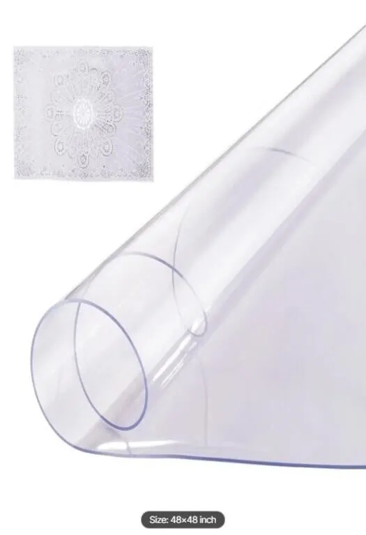 VEVOR Plastic Table Cover, 48 x 48 Inch 2.0 mm