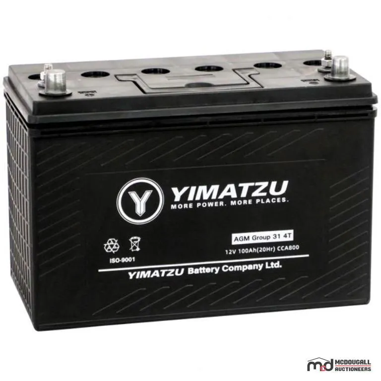 Yimatzu AGM Group 31 4T Battery
UNRESERVED