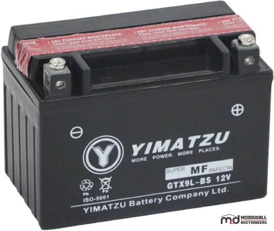 Yimatzu GTX9L-BS Powersports Battery
UNRESERVED