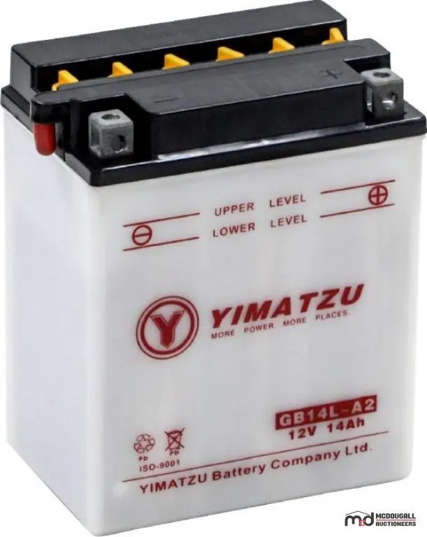 Yimatzu GB14L-A2 Powersports Battery
UNRESERVED