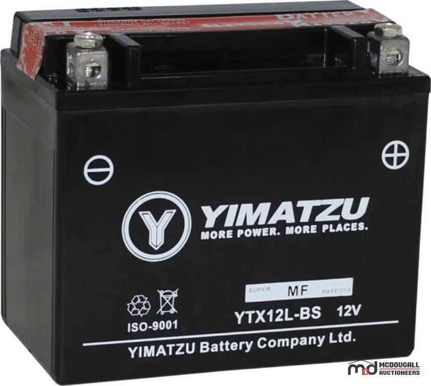 Yimatzu GTX12L-BS Powersports Battery
UNRESERVED
