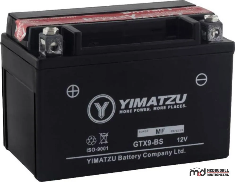 Yimatzu GTX9-BS Powersports Battery
UNRESERVED