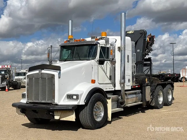 Heila HLR 45000-4S 34200 lb Knuckle Boom on 1998 Kenworth T800B 6x4 Sleeper Boom Truck