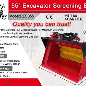 2026 Raytree RESB55 55 in Excavator Screening Bucket - Fits Cat 4 - 9 ton (Unused)