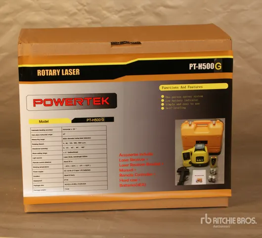 2026 Powertek PT-H500G Rotary Green Line Laser Level (Unused)