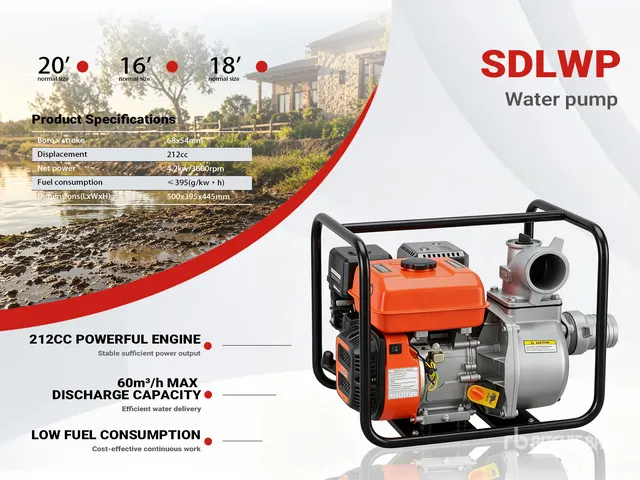 2026 SDLP600 Bomba de Agua (Sin Usar) / Water Pump (Unused)