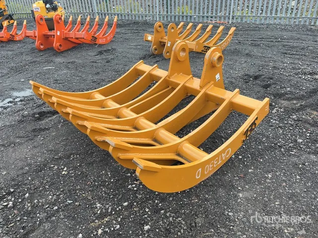 2026 SEC 72 in 72" to fit Cat 330D Excavator Rake - Fits Cat 330D (Unused)