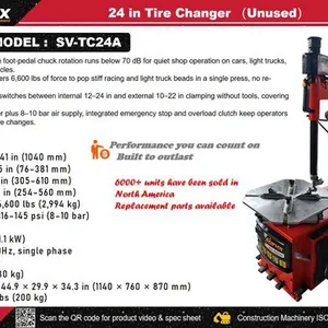 2026 STARVOX SV-TC24A 24 in Tire Changer (Unused)
