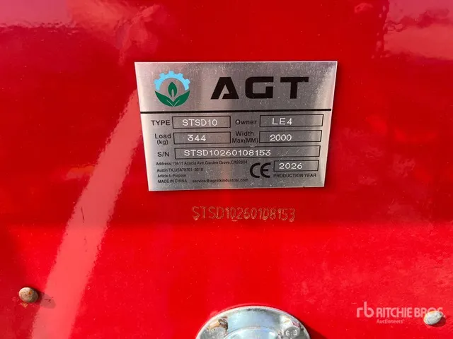 2026 AGT STSD10 3-Point & Skid Steer Seeder (Unused)