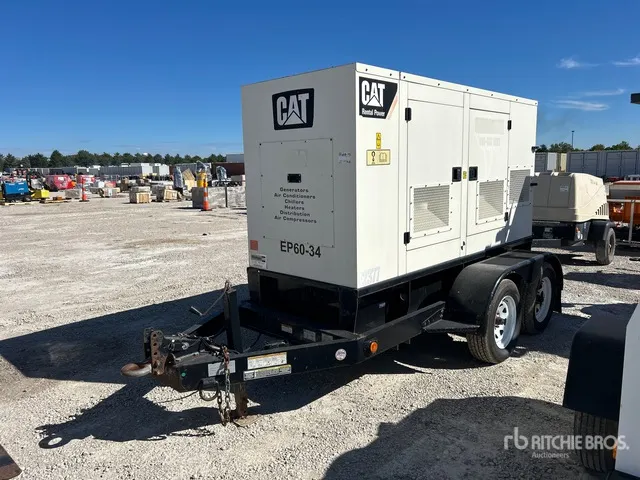 2013 Cat XQ60-6 55 kW Mobile Generator Set