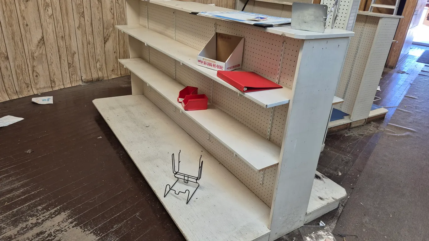 2- Peg Board Shelves