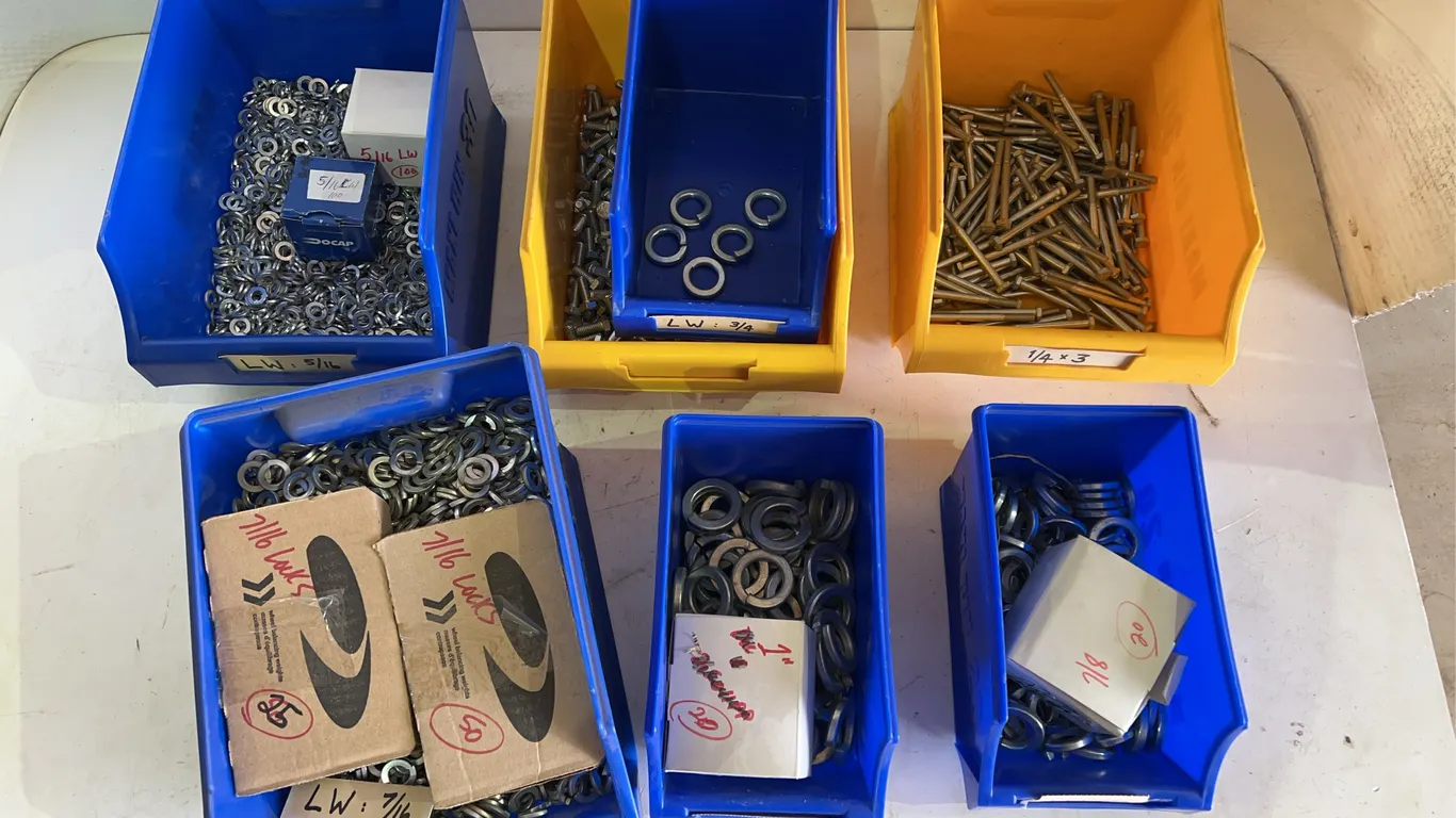 Assorted Screws, Bolts, Rings