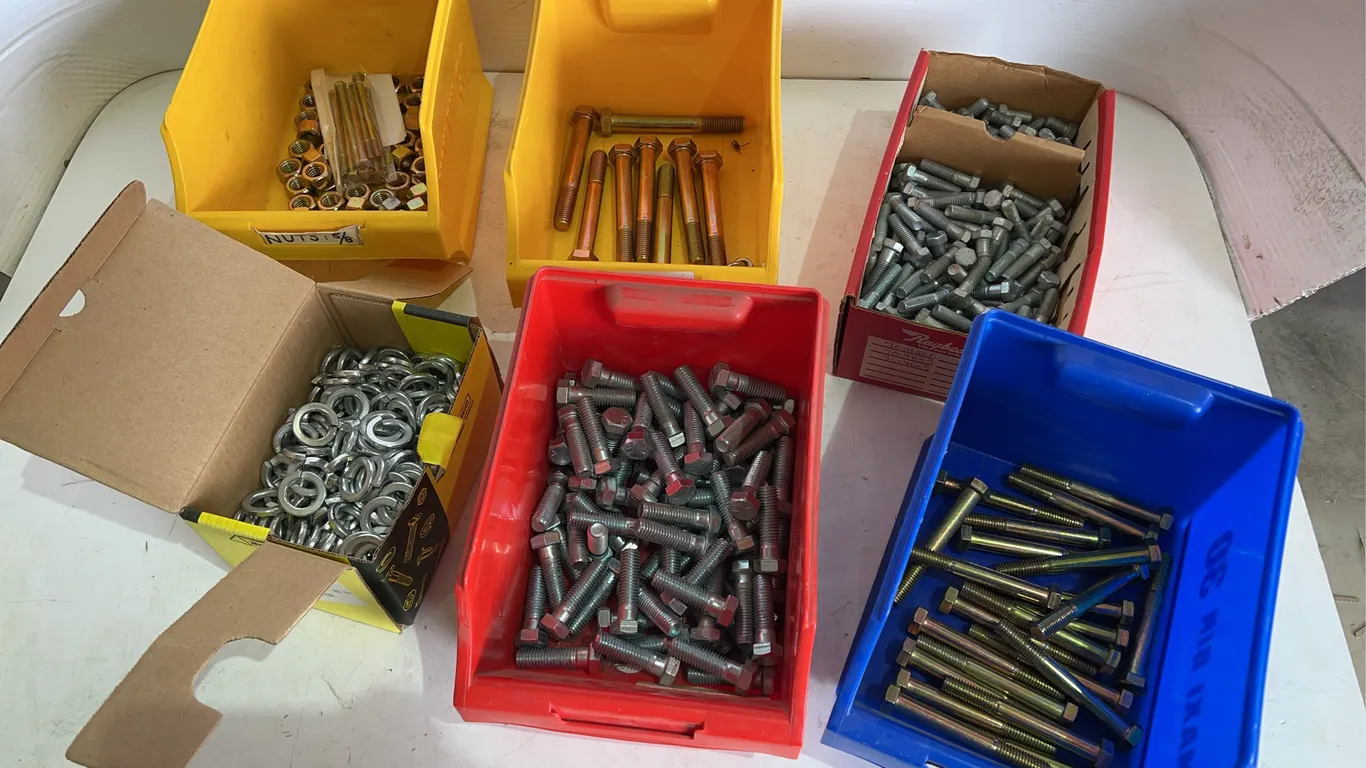 Assorted Nuts, Bolts, Rings