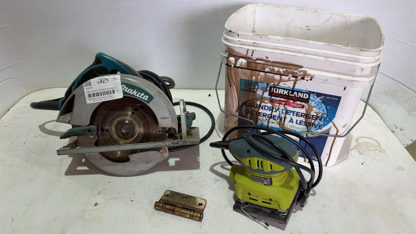Palm Sander, Skil Saw & Hinges
