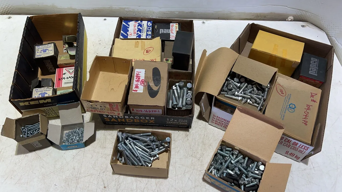 Assorted Screws, Bolts, Nuts