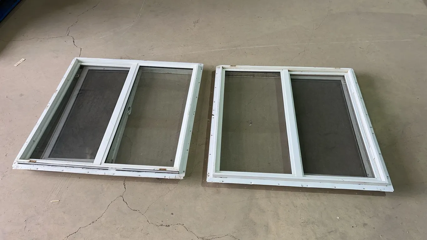 2 - PVC Garage Windows